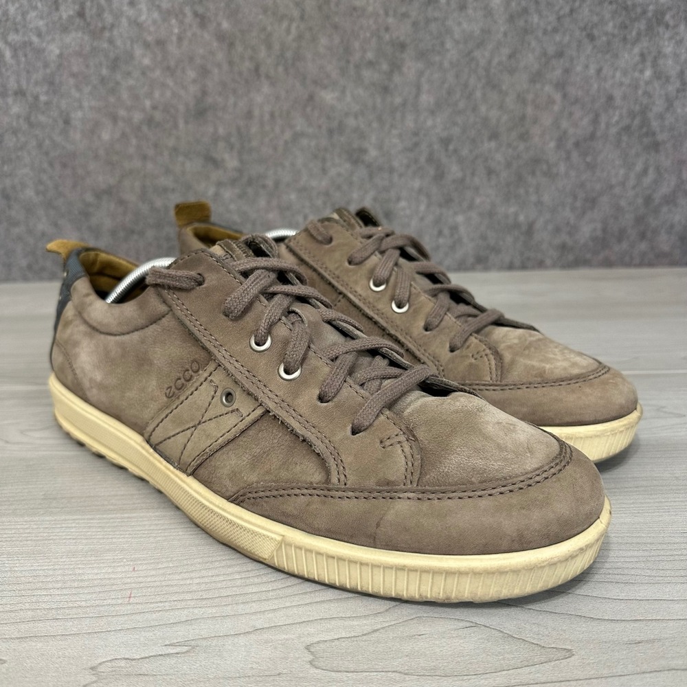 ECCO Ennio Sneakers Mens 46 Brown Leather Casual Lace Up Low Top Shoes